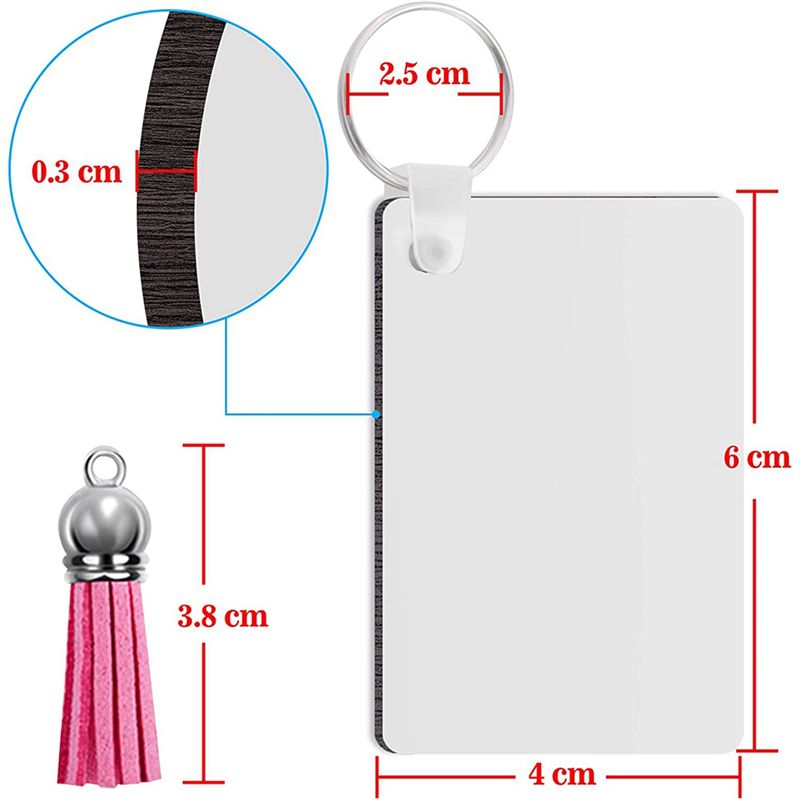 Juego de 600 llaveros en blanc - Wood Ring Blank reseña y precio