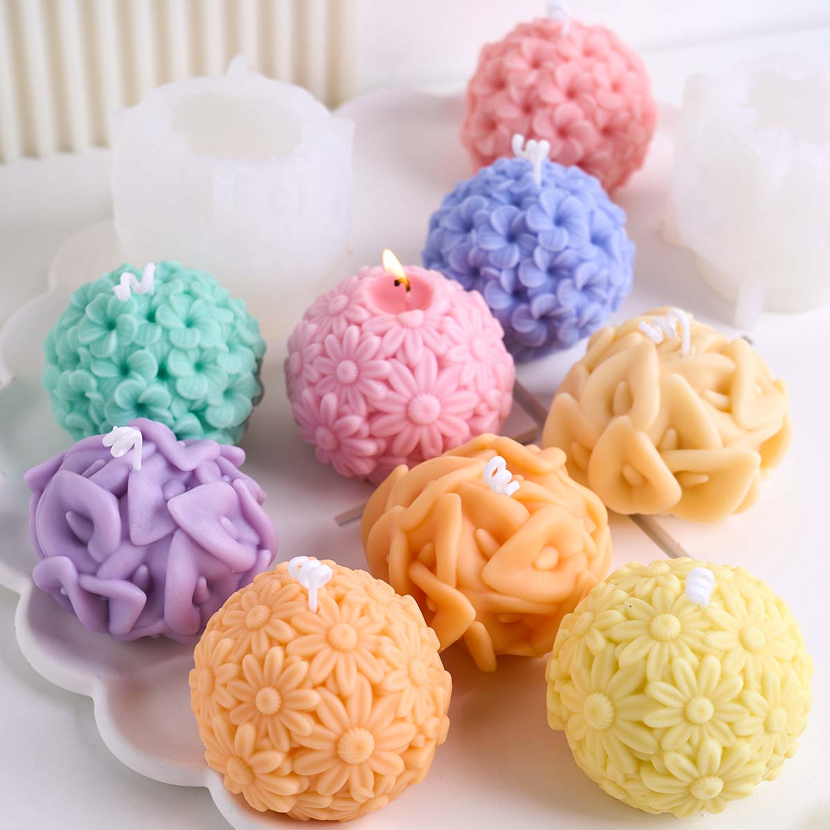 Molde de silicona para vela co - Resin Craft Ideas reseña y precio